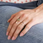 Anello martellato Gold filled Taglia 54 x1