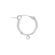 Monachelle con anellino aperto 15 mm en Argento 925 x2