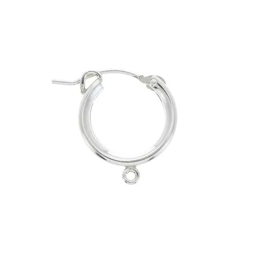 Monachelle con anellino aperto 15 mm en Argento 925 x2