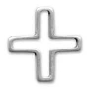 Separatore croce mm. 38 colore argentato brunito x1