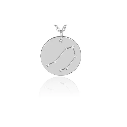 Pendente costellazione Libra 20 mm con anello aperto - Acciaio inox x1