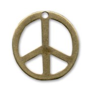 Pendente peace mm. 28 bronzo x1|raw }}