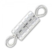 Chiusura da avvitare mm. 8.5 Placcatura argento fino