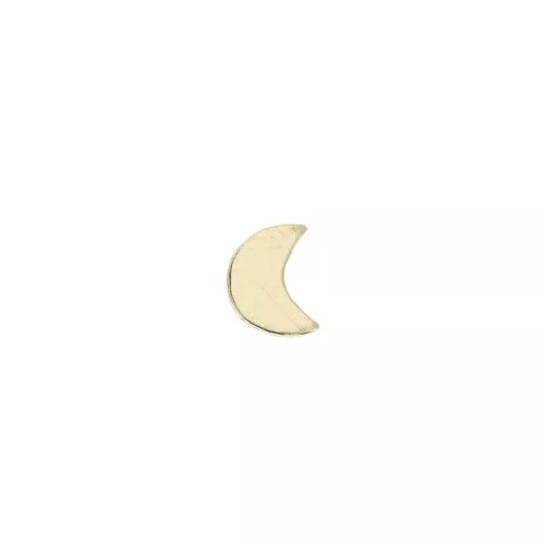 Elemento forma di mezzaluna da incollare 5x4 mm in Gold filled x1