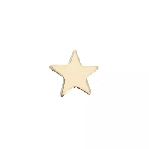 Elemento forma di stella da incollare 8 mm in Gold filled x1