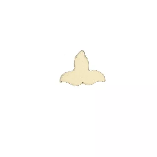 Elemento forma di fiore da incollare 5.5x7 mm in Gold filled x1
