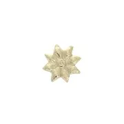 Elemento forma di fiore da incollare 7.5 mm in Gold filled x1