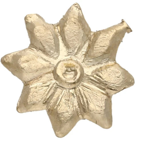 Elemento forma di fiore da incollare 7.5 mm in Gold filled x1