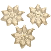 Elemento forma di fiore da incollare 7.5 mm in Gold filled x1