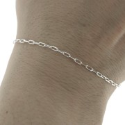 Catena maglia rettangolare 1.85 mm  Argento 925 x 50 cm