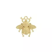 Ciondolo abeille in zamac 20.5x19.5 mm - Dorato con oro fino x1