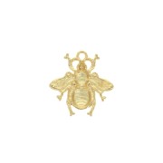 Ciondolo abeille in zamac 20.5x19.5 mm - Dorato con oro fino x1