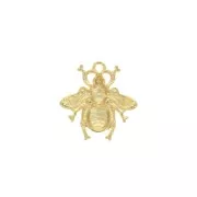 Ciondolo abeille in zamac 20.5x19.5 mm - Dorato con oro fino x1