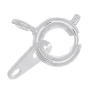 Anello a molla argentata mm. 6 x144