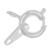 Anello a molla argentata mm. 6 x144