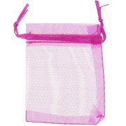 Sacchetti in organza 100x120 mm fucsia x20