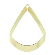 Pendente triangolo vuoto 28x20.5 mm in ottone - Dorato x1|raw }}