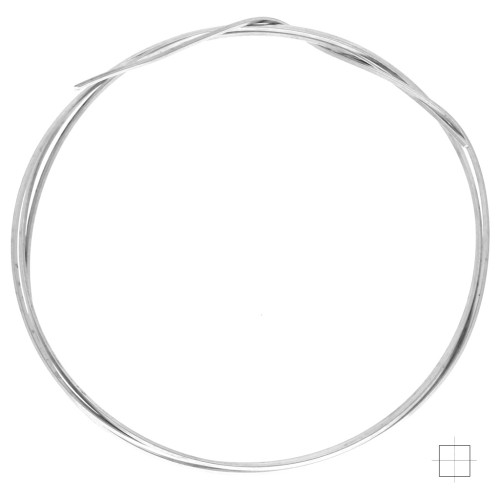 Filo in Argento 925 quadrato mm. 1 x m. 1