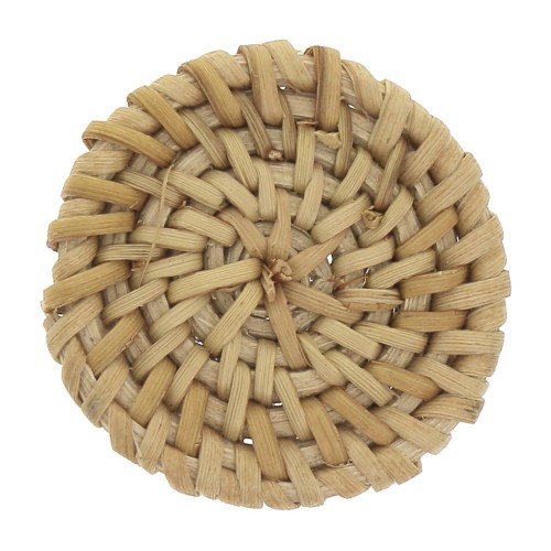 Disco in rattan 42 mm Naturale x1