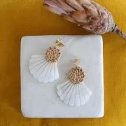 Disco in rattan 42 mm Naturale x1