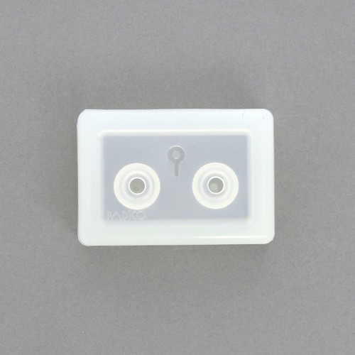 Stampo in silicone Padico goccia 15x10 mm e gancio a chiodo in resina x1