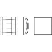 Cabochon PureCrystal 2493 quadrato mm. 8 Crystal