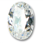 Cabochon ovale Zirconio cubico ovale mm. 18x13 Crystal