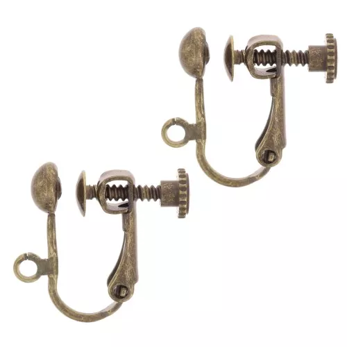 Clips a vite bronzo x2
