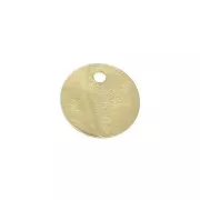 Zecchini accartocciati 6 mm - Dorato con oro fino Matt x10