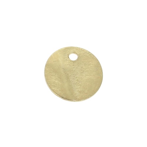 Zecchini accartocciati 6 mm - Dorato con oro fino Matt x10