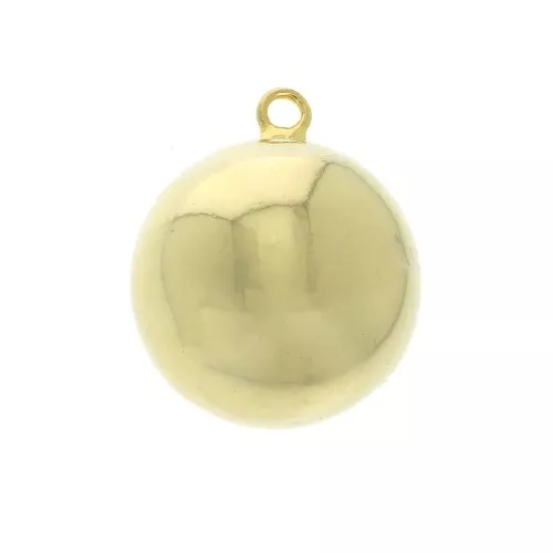 Ciondolo gravidanza Bola con anello in ottone 29x24.5 mm - Dorato con oro fino x1