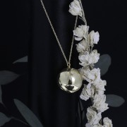 Ciondolo gravidanza Bola con anello in ottone 29x24.5 mm - Argentato x1