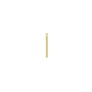 Pendente a barra rotonda con anello in ottone 22.5x2 mm - Dorato con oro fino x1|raw }}