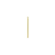 Pendente a barra rotonda con anello in ottone 33x2 mm - Dorato con oro fino x1|raw }}