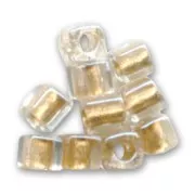 Cubi Miyuki mm. 1.8 SB18-0234 - Spkl Met Gold Lined Crystal x10g