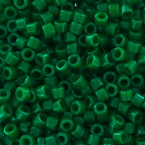 Miyuki Delica 11/0  DB0656 - Dyed Opaque Green pacco da 100g
