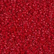 Miyuki Delica 11/0  DB0791 - Dyed Semi Mat Opaque Bright Red pacco da 100g|raw }}