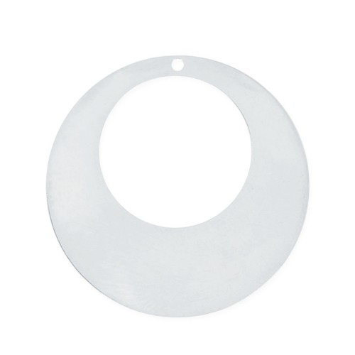 Pendente orecchini cerchio 25 mm in Argento 925 x1