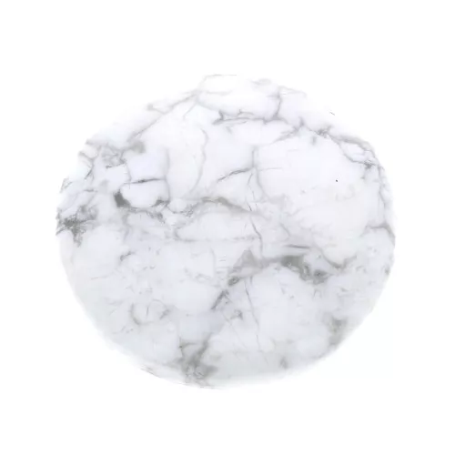 Cabochon rotondo 25mm Howlite x1