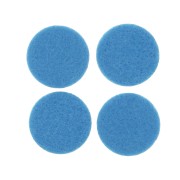 Ricarica di feltro tonda da 22 mm per ciondolo diffusore di profumo - Blu x4