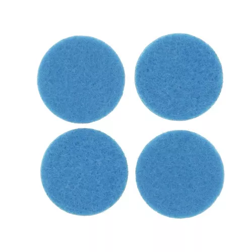 Ricarica di feltro tonda da 22 mm per ciondolo diffusore di profumo - Blu x4