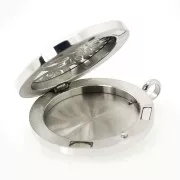 Medaglione rosone diffusore di profumo e 10 ricariche - Acciaio inox x1