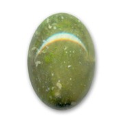Cabochon in resina mm. 25x18 imitazione pietra Olive Green x1|raw }}
