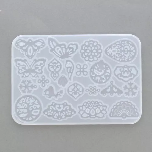 Stampo in silicone per realizzare connettore e pendente 144x99x4 mm x1
