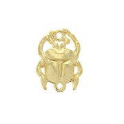 Distanziatore 2 anelli scarabeo in zamac 20x15 mm - Dorato con oro fino x1|raw }}