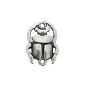 Distanziatore 2 anelli scarabeo in zamac 20x15 mm - Placcatura argento antico x1|raw }}