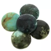 Cabochon rotondo 25mm Turchese naturale x1