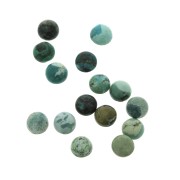 Cabochon rotondo 6 mm Turchese naturale x1