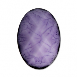 Cabochon sfaccettato in resina mm. 18x13 Amethyst