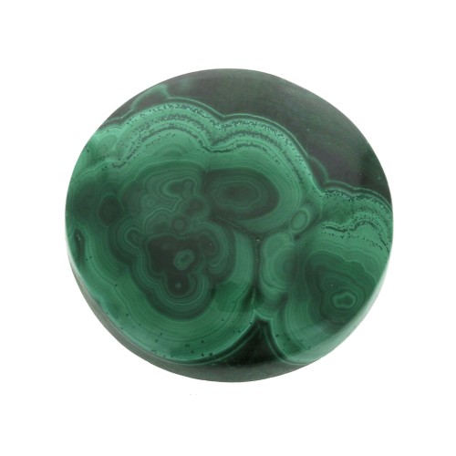 Cabochon rotondo 25mm Malachite x1